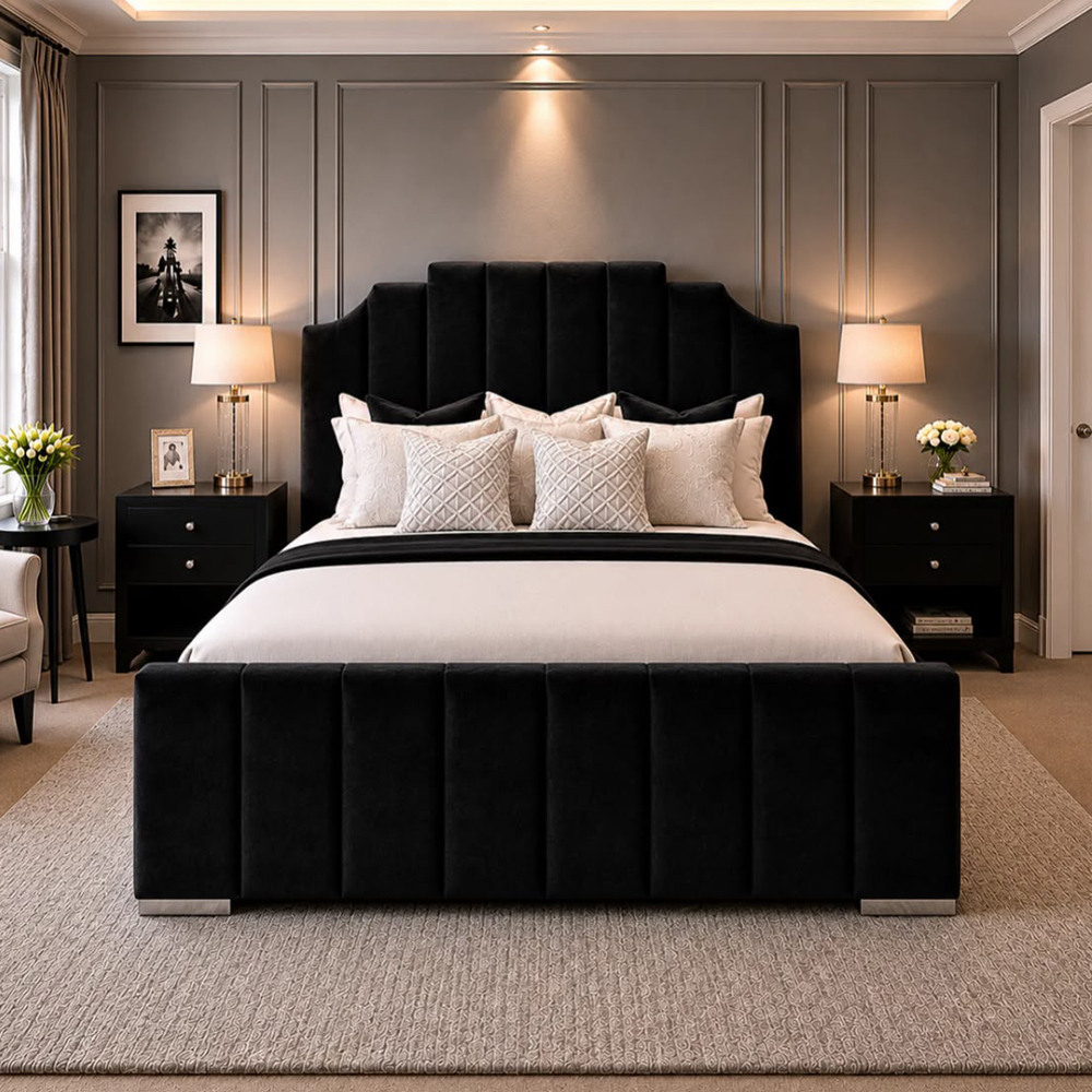 2 Sofia Upholstered Bed Frame - Image 1
