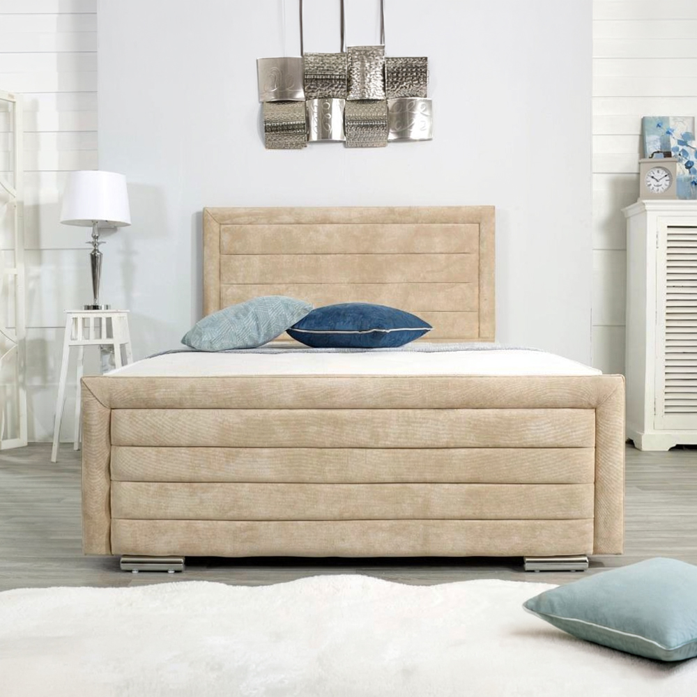 2 Dortmund Upholstered Bed Frame - Image 1