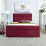 Katie Upholstered Bed Frame – Maroon