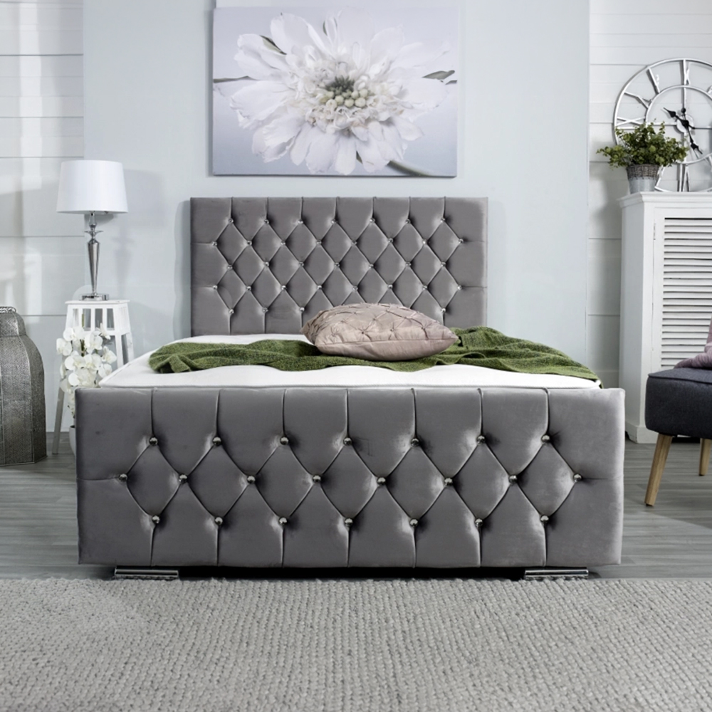 2 Montecarlo Upholstered Bed Frame - Image 1
