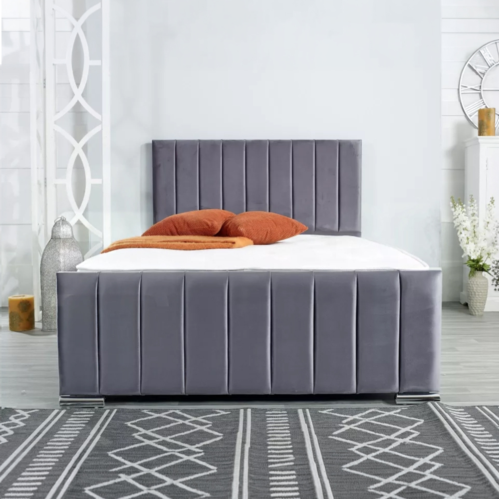2 Cambridge Upholstered Bed Frame - Image 1
