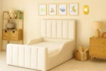 Panel Kids Upholstered Bed Frame With Side Rails