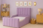 Panel Kids Upholstered Bed Frame With Side Rails - Image 3