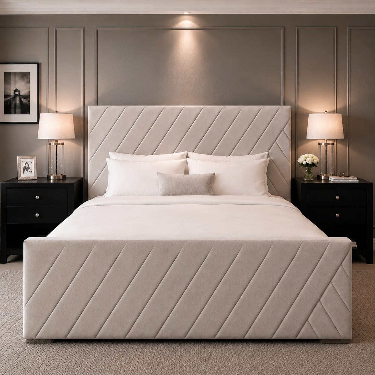 ChatGPT Image Aug 21, 2026, 02_22_17 PM Savoy Upholstery Bed Frame - Image 1